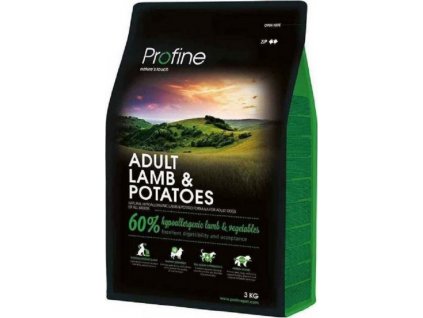 Profine Adult krmivo pro dospělé psy s jehněčím a brambory, 3 kg