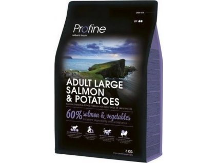 Profine Adult krmivo pro dospělé psy velkých plemen losos a brambory, 3 kg
