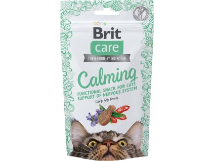 Brit Care Cat Snack pamlsek pro nervový balanc koček se šantou a goju, 50 g