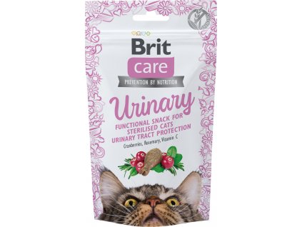 Brit Care Cat Snack pamlsek pro dospělé kastrované kočky s brusinkami a rozmarýnem, 50 g