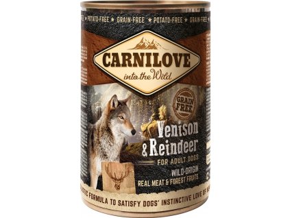 Carnilove Wild konzerva pro dospělé psy bez obilovin zvěřina a sob, 400 g
