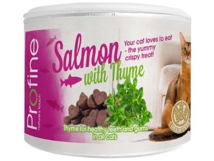 Profine Cat Crunchy Snack křupavé pamlsky pro kočky s lososem a tymiánem, 50 g