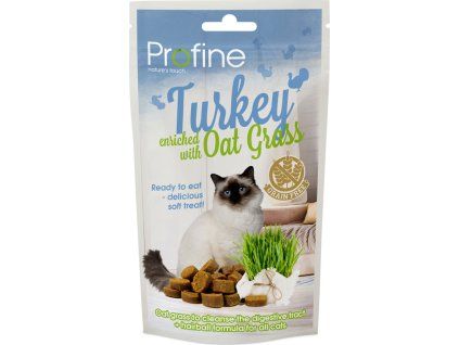 15026 profine cat snack turkey with oat grass