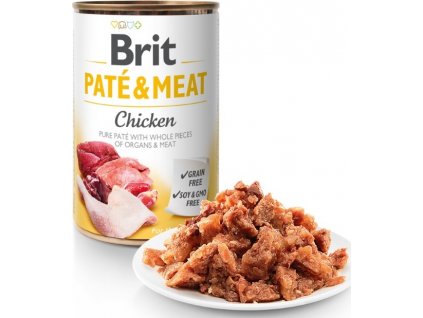 Brit Konzerva pro psy paté kuřecí, hovězí, vnitřnosti, 800 g