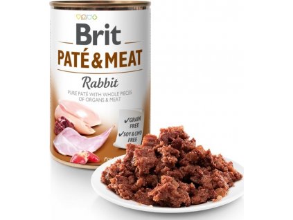 Brit Konzerva pro psy paté králičí, kuřecí, vnitřnosti, 800 g