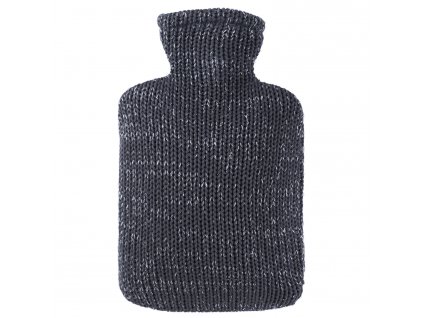 Termofor Hugo Frosch Classic s pleteným lurexovým obalem - antracitový