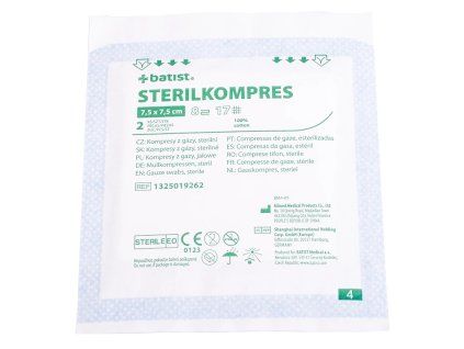 STERILKOMPRES 7,5x7,5cm/8vr., 100x2ks  /nemoc.bal.