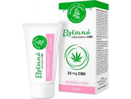 Bylinná zubní pasta s CBD, 50 ml