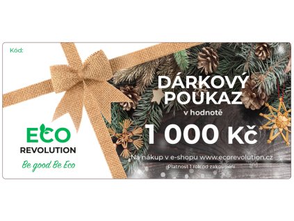 ECO poukaz 1000 vanocni web