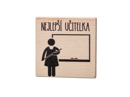 Dřevěný podtácek - Nejlepší učitelka