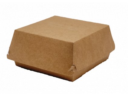 Hamburger box / krabička EKO na hamburger 120x120x70 mm hnědý bal/100 ks