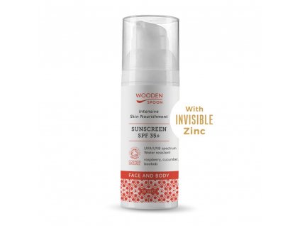 WoodenSpoon Opalovací mléko na obličej a tělo SPF 35+, 50 ml