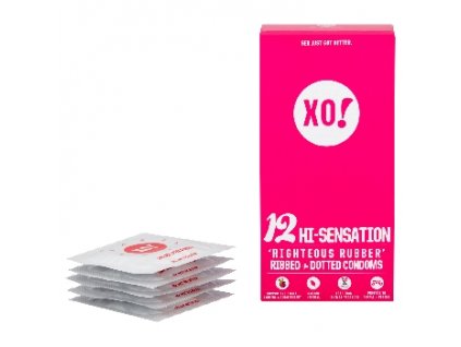 XO Kondom z přírodního latexu Hi Sensation 12 ks