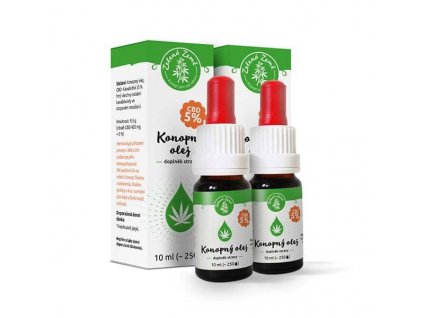 Zelená Země CBD olej 5%, 20 ml (2 x 10 ml)