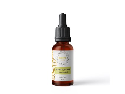Vitamín D3 pro děti v olivovém oleji, 30 ml
