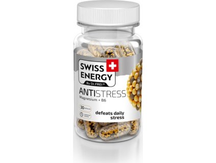 SWISS ENERGY ANTISTRESS + B6 Kapsle s postupným uvolňováním, 30ks