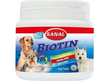 SANAL Biotin-kalciové tablety s biotinem v dóze 350 g - DOPRODEJ