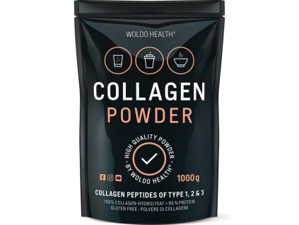 WoldoHealth® 100% Hovězí collagen, 1kg  + Dárek