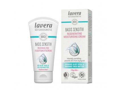 lavera Basis Sensitiv Regenerační a Hydratační pleťový krém 50 ml