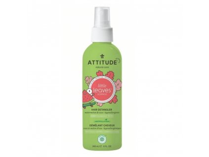 Sprej pro snadné rozčesávání dětských vlásků ATTITUDE Little leaves s vůní melounu a kokosu 240 ml