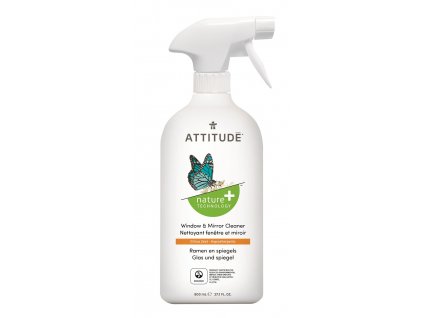 Čistič na sklo a zrcadla ATTITUDE s vůní citronové kůry s rozprašovačem 800 ml