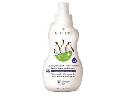 Prací gel a aviváž (2 v 1)  ATTITUDE s vůní Mountain Essentials 1050 ml (35 dávek)