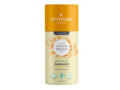 Přírodní tuhý deodorant ATTITUDE - pro citlivou a atopickou pokožku - bez vůně a s arganovým olejem 85 g