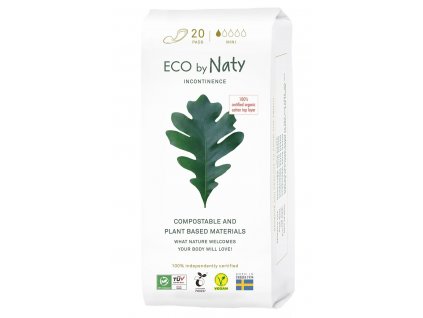 Dámské inkontinenční vložky ECO by Naty - mini (20 ks)