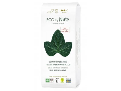 Dámské inkontinenční vložky ECO by Naty - normal (12 ks)