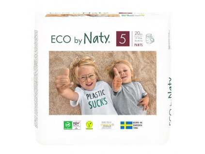 Natahovací plenkové kalhotky Eco by Naty Junior 12-18 kg (20 ks)