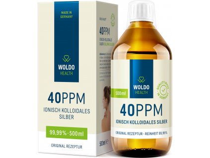 WoldoHealth® ® Koloidní stříbro 40 ppm, 500ml