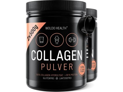 WoldoHealth® ® 100% Hovězí kolagen na pleť (2x500g)