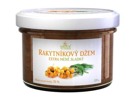 Grešík Džem Rakytníkový extra Méně sladký 220 g