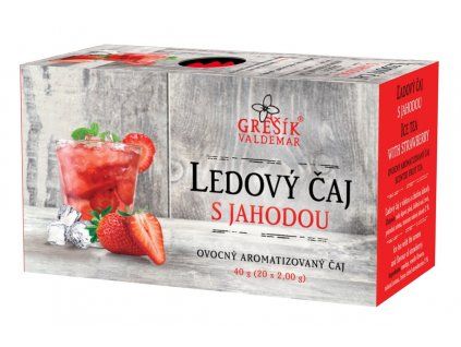 Grešík Ledový čaj s jahodou 20 x 2,0 g