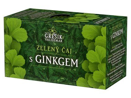 Grešík Zelený čaj s ginkgem 20 x 1,5 g