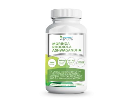 Moringa Rhodiola Ashwagandha Vianutra, 60 kapslí