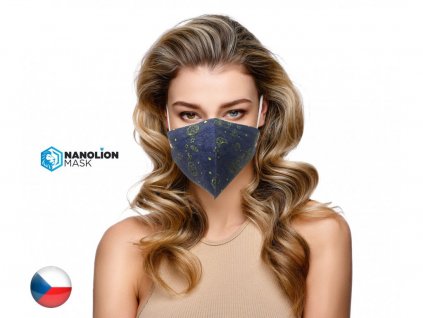 5x Český ultratenký NANO respirátor - VESMÍR