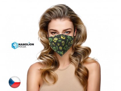 5x Český ultratenký NANO respirátor - VIRUS