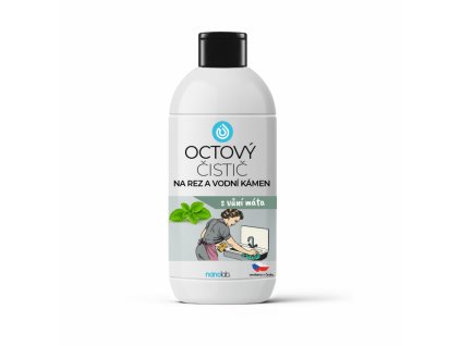 Octový čistič NA REZ A VODNÍ KÁMEN máta 500 ml