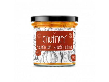 Dýňové chutney s chilli Bhut Jolokia 140 g