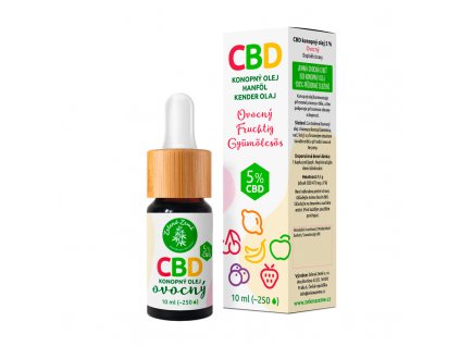 CBD kapky s ovocnou příchutí 5%, 10 ml