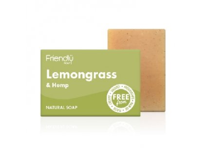 Friendly Soap přírodní mýdlo citronová tráva a konopí, 95g