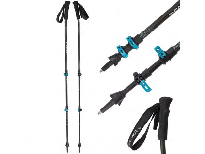 Turistické hole Backcountry Ergo; 71-135cm