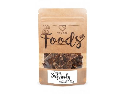 Grass-fed sušené hovězí maso - Jerky - Natural 50 g