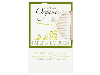 Organické vatové tyčinky (200 ks) Simply Gentle