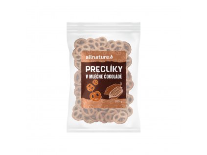 Allnature Preclíky v mléčné čokoládě, 100 g