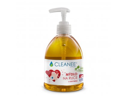 CLEANEE ECO přírodní MÝDLO na ruce s vůní lásky 500ml