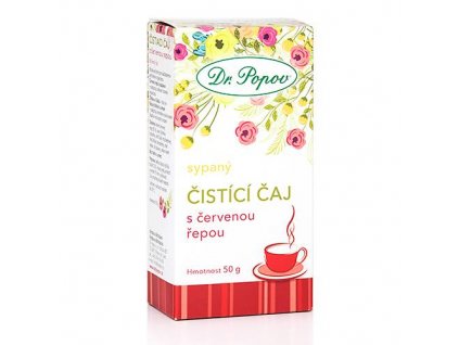 Čistící čaj s červenou řepou, sypaný, 50 g Dr. Popov