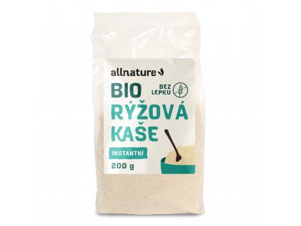 Allnature Bezlepková Rýžová kaše instantní BIO, 200 g