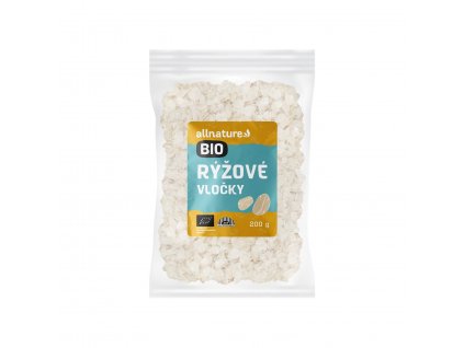 Allnature Rýžové vločky BIO, 200 g